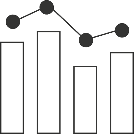 Detailed analytics data icon